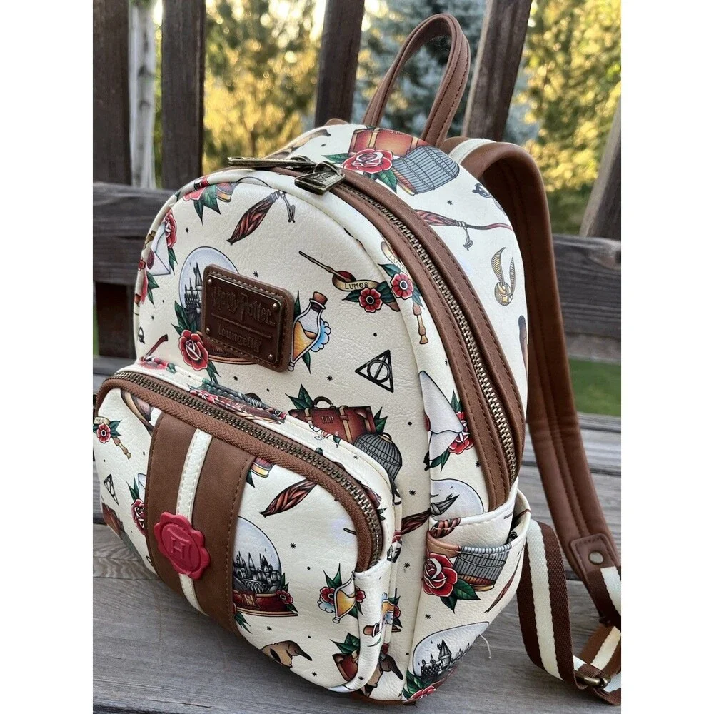 Loungefly Harry Potter Tattoo Art Mini Backpack Bag